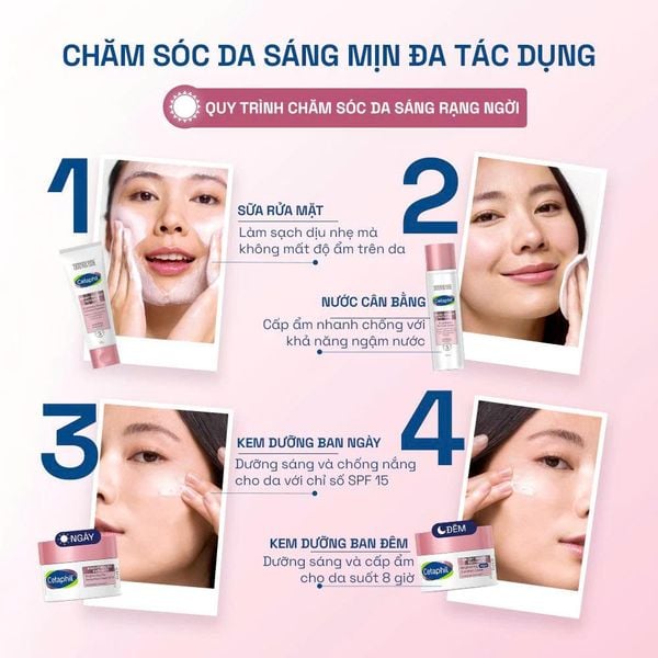 Sữa rửa mặt làm sáng da Cetaphil Bright Healthy Radiance Brightness Reveal Creamy Cleanser 100g