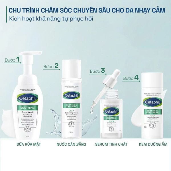 Tinh chất làm dịu và phục hồi chuyên sâu Cetaphil Soothing and Comforting Cica Restoring Serum 30ml