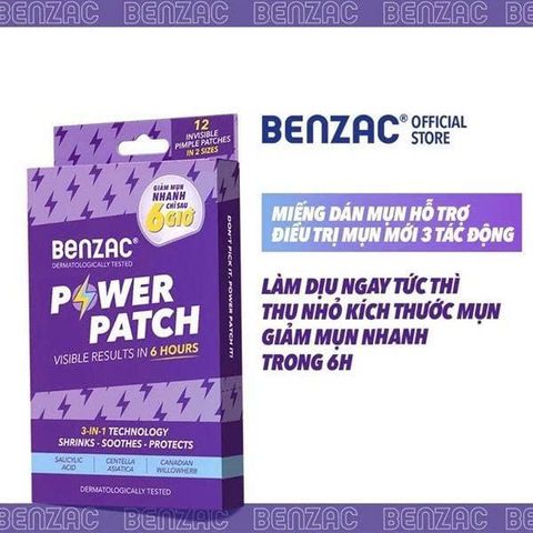 Miếng dán mụn BENZAC Power Patch 3-in-1 Spot Control