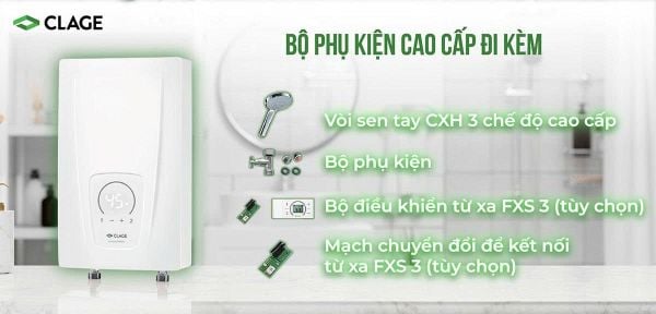 Máy làm nước nóng trực tiếp CLAGE CEX9 Plus