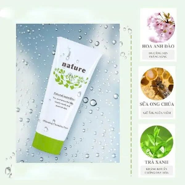Sữa rửa mặt làm sáng da NATURE WHITENING 100G
