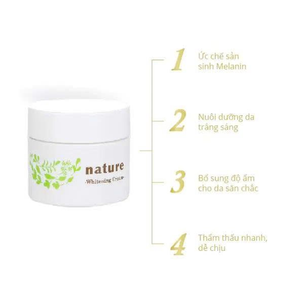 Kem Dưỡng Làm Sáng Da Ban Đêm Naris Nature Whitening Cream 50g