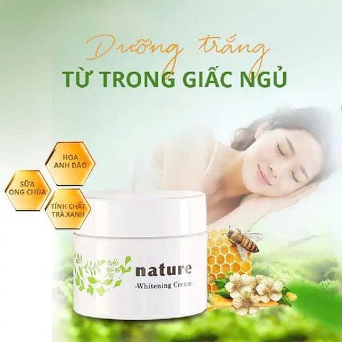 Kem Dưỡng Làm Sáng Da Ban Đêm Naris Nature Whitening Cream 50g