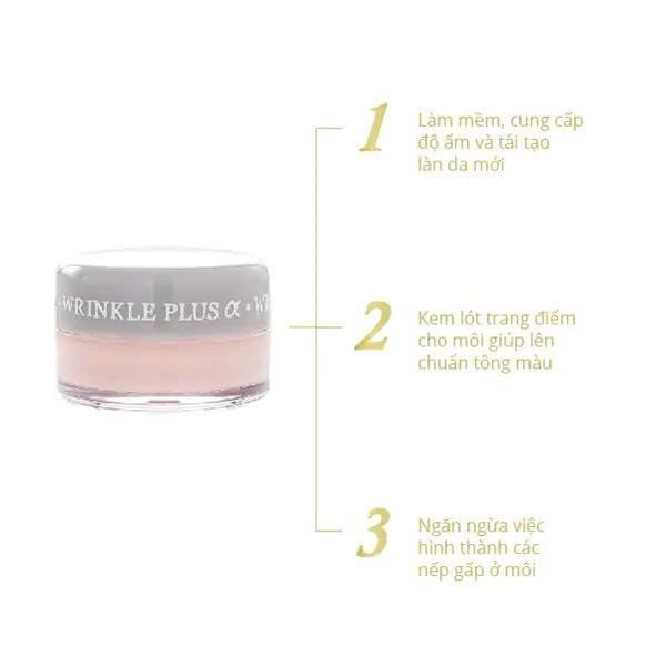 Lót Dưỡng Môi Wrinkle Plus Alpha – Clear Lip Base (10g)