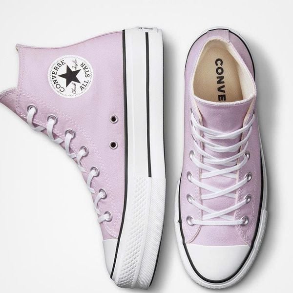 Giày Sneaker Nữ Chuck Taylor All Star Lift Hi Lavender ( SIZE 41.5 )