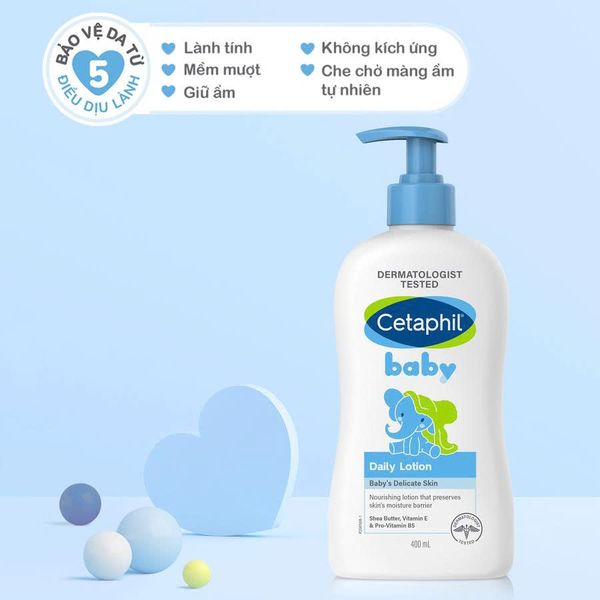 Sữa dưỡng ẩm dịu lành cho bé CETAPHIL BABY DAILY LOTION DAILY 400ML