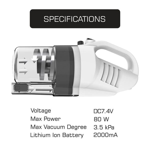 Máy hút bụi cầm tay Shimono Eluxgo SVC1019L 80W