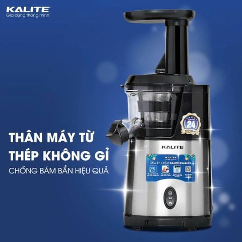 Máy ép chậm Kalite KSJ4412 động cơ đảo chiều ép kiệt bã