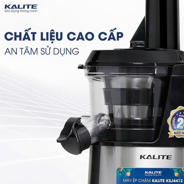 Máy ép chậm Kalite KSJ4412 động cơ đảo chiều ép kiệt bã