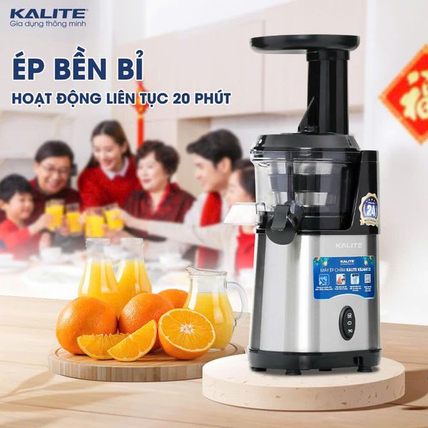 Máy ép chậm Kalite KSJ4412 động cơ đảo chiều ép kiệt bã