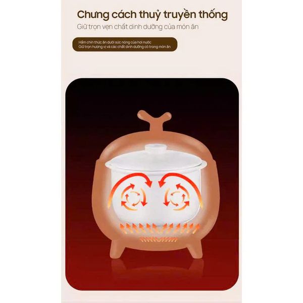 Nồi Nấu Chậm 2 Tầng Đa Năng Joou SLC08