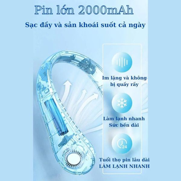 Quạt đeo cổ Joou BLK308