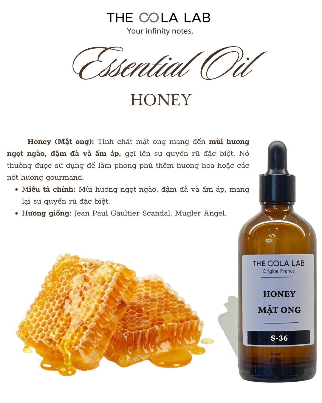  Tinh Chất đơn Honey (Mật ong) 