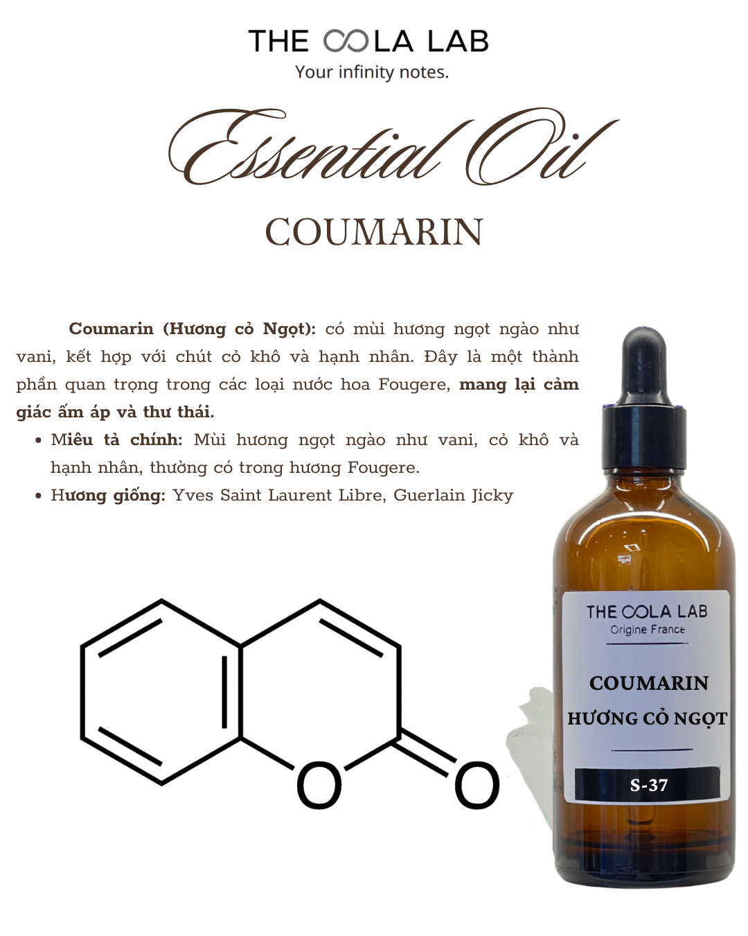  Tinh Chất đơn Coumarin (Hương cỏ khô) 