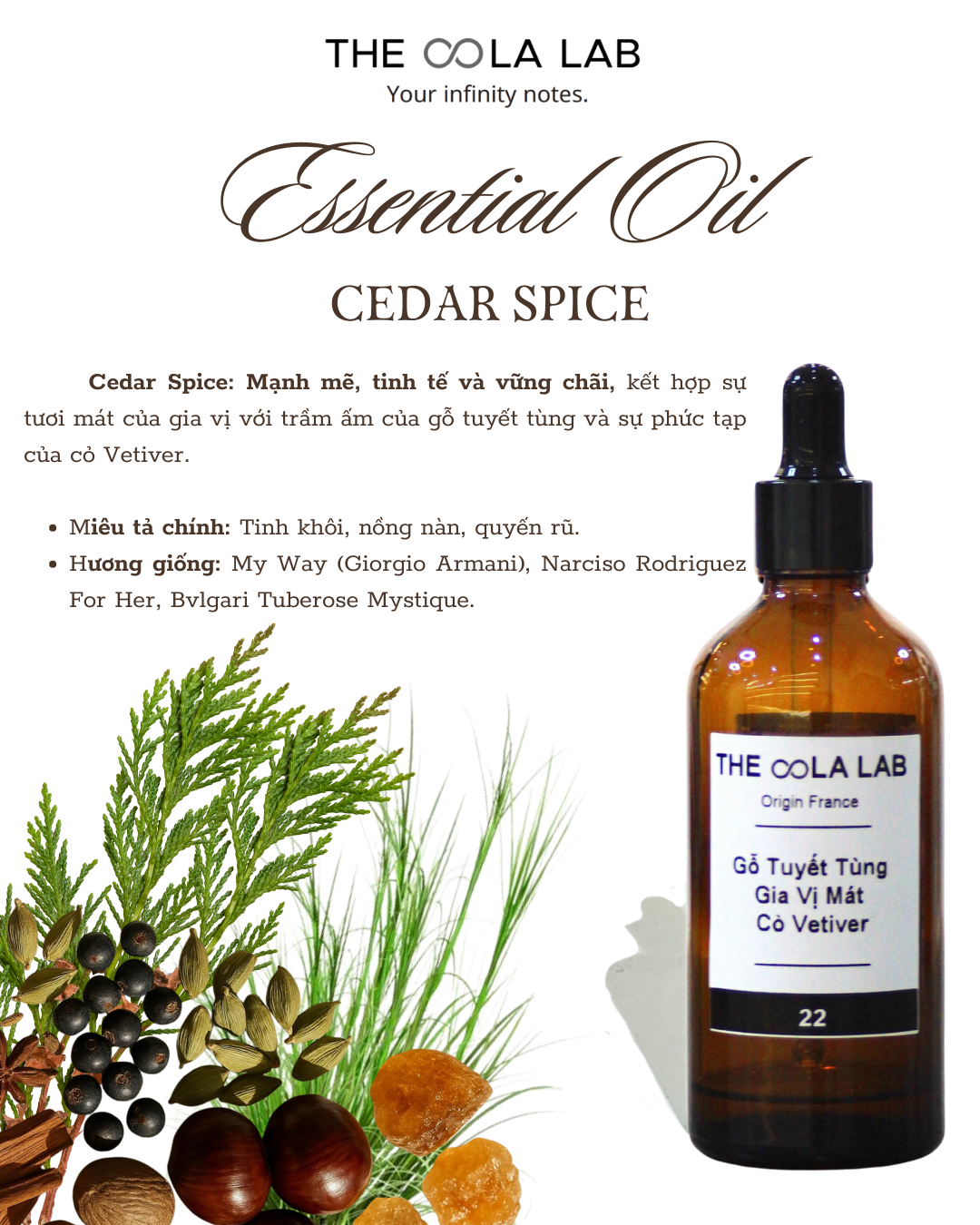  Tinh Chất đa Cedar Spice 