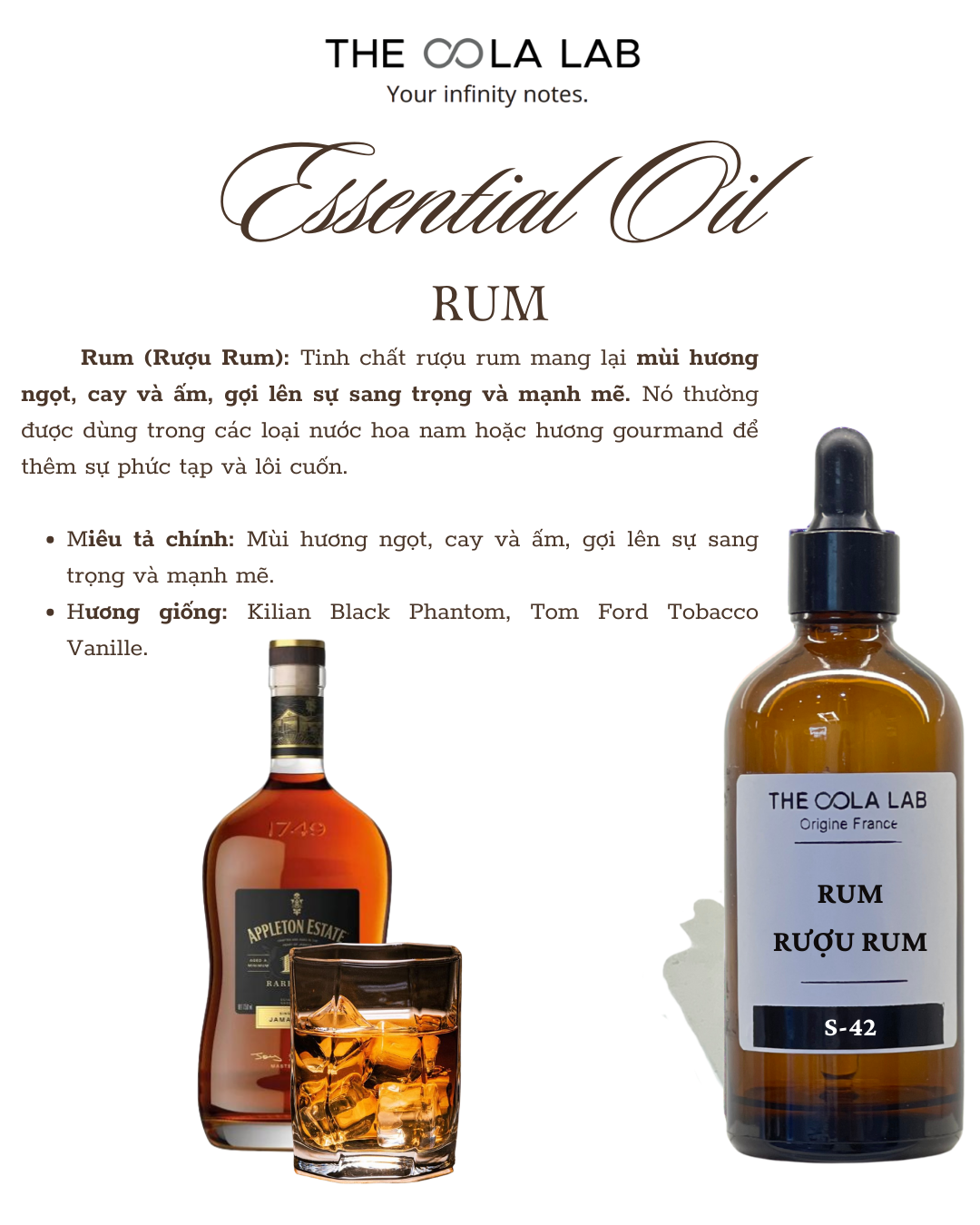  Tinh Chất đơn Rượu Rum 