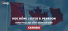  Học bổng Lester B. Pearson - Canada 