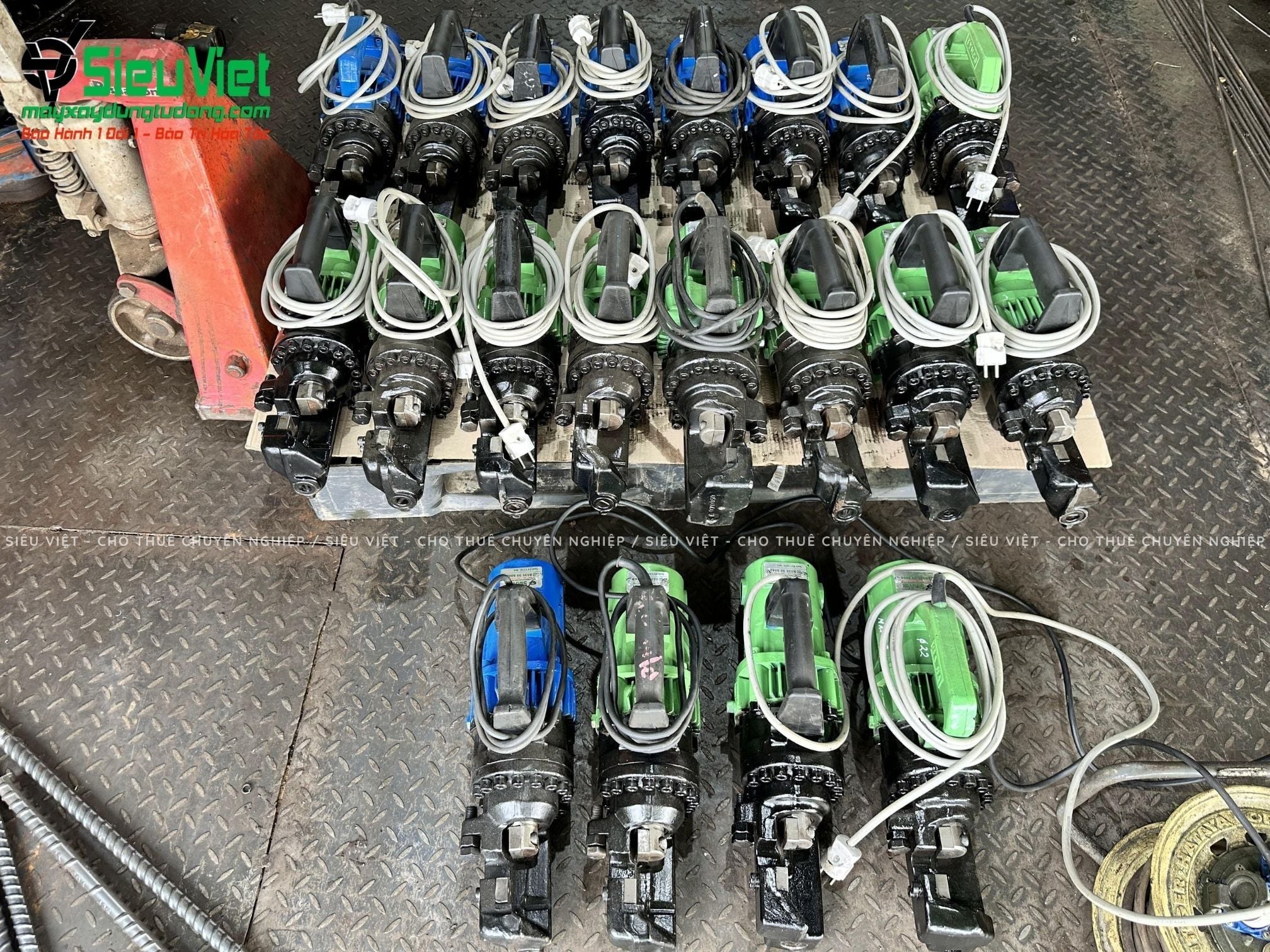 (Cũ) Máy cắt sắt thủy lực cầm tay phi 25 CTL25 Hàn Quốc - Điện 220V, 1 pha