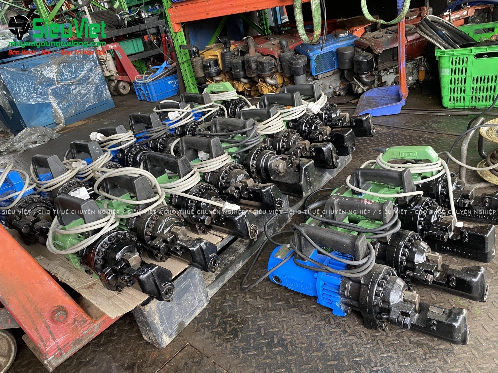 (Cũ) Máy cắt sắt thủy lực cầm tay phi 25 cường độ cao CTL25C Hàn Quốc