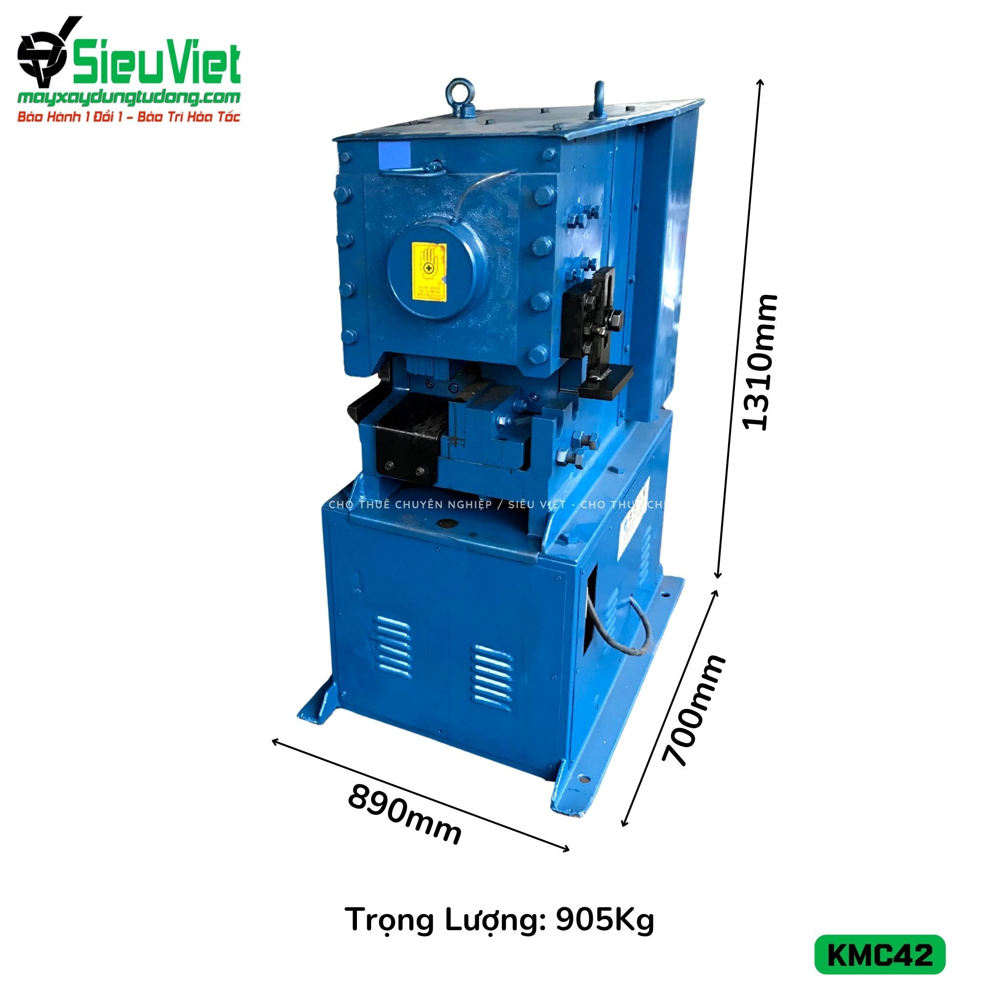 Máy cắt sắt KMC-42 Kunwoo Hàn Quốc - Điện 380v, 3 Pha