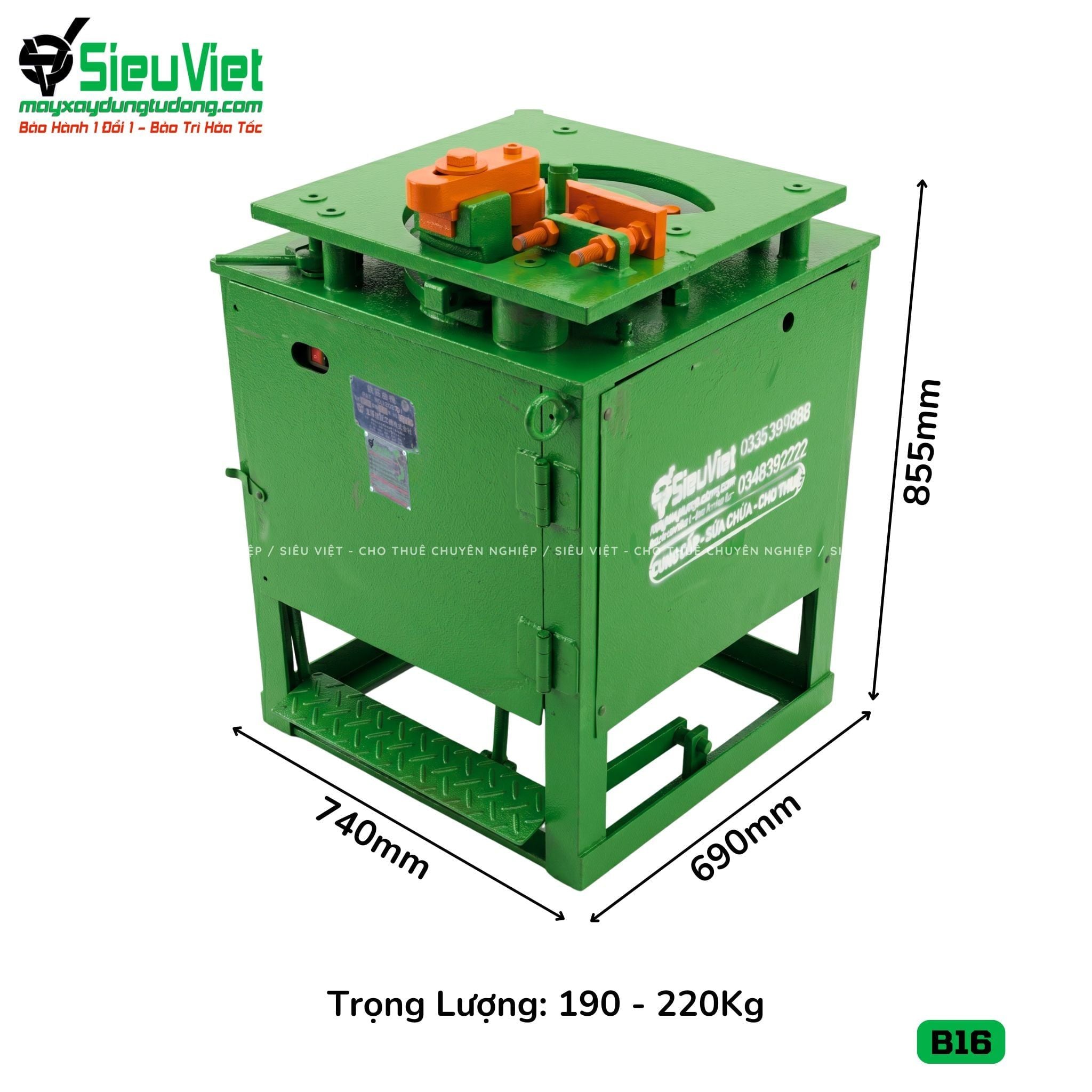 (Cũ) Máy uốn sắt B16 Nhật Bản - Điện 380V, 3 Pha