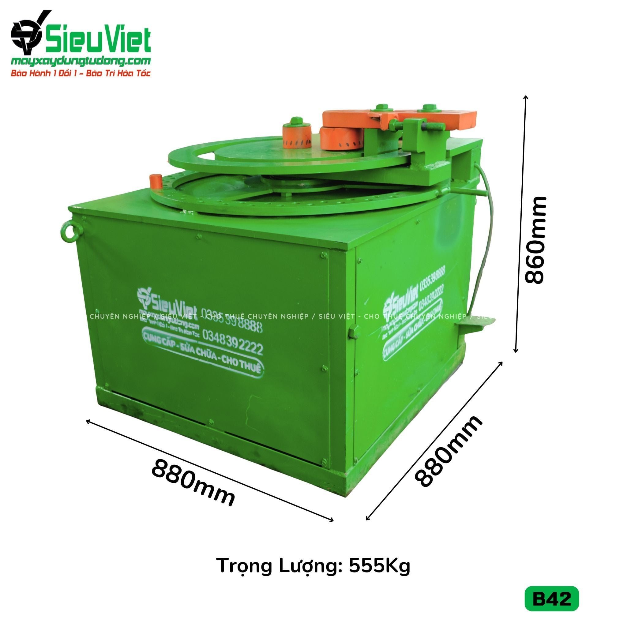 (Cũ) Máy uốn sắt B42 - Điện 380V, 3 Pha (Loại 2)