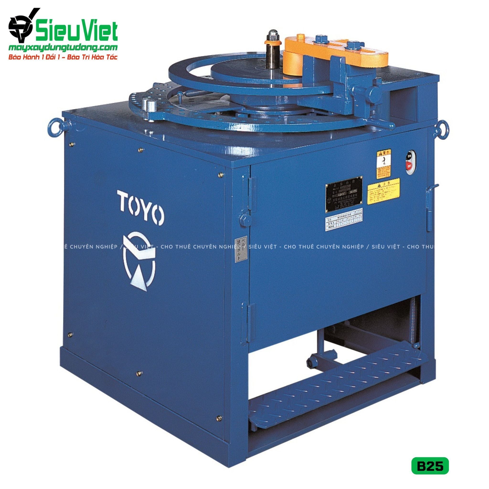 Máy uốn sắt B25 Nhật Bản - Điện 380v, 3 Pha