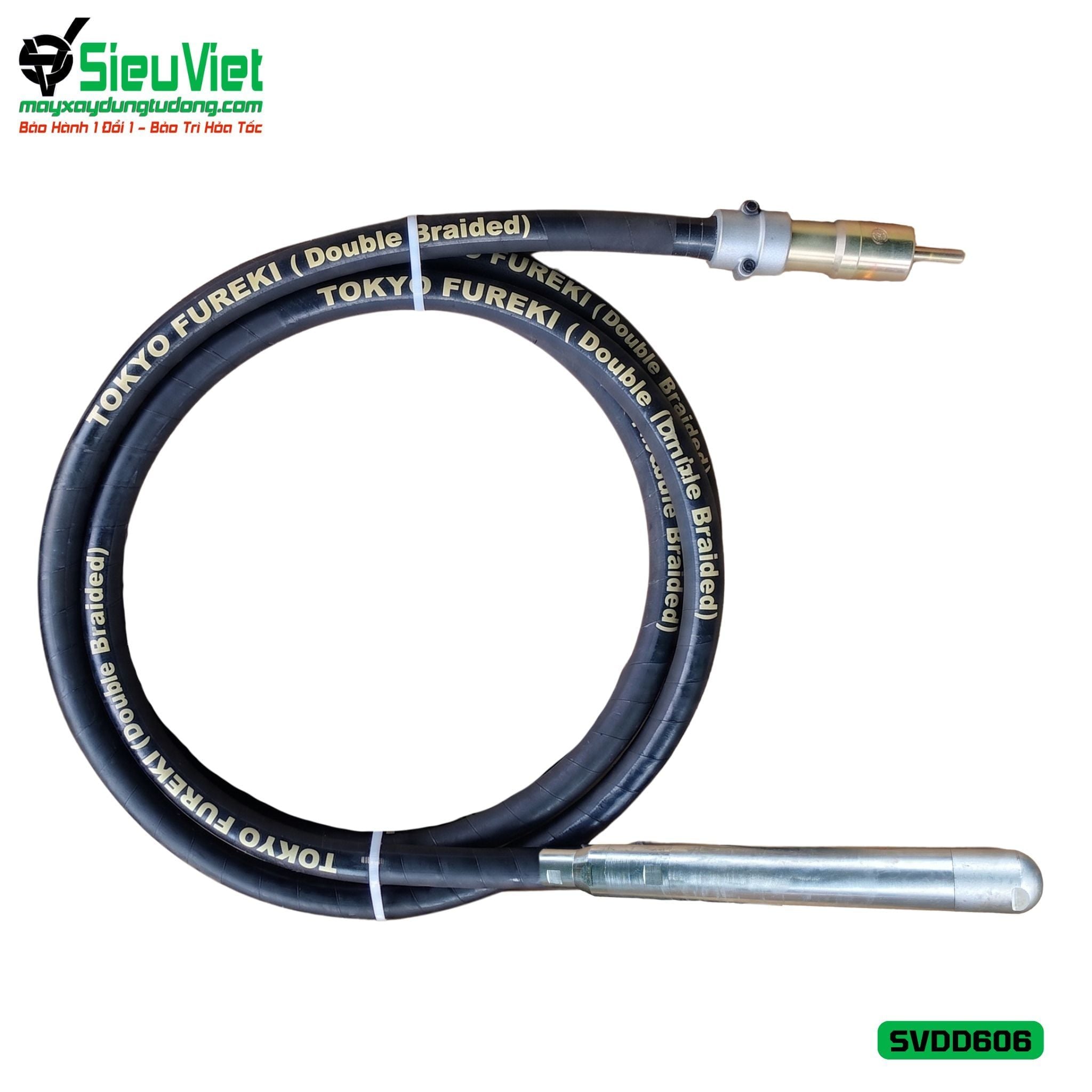 Loại Tốt - Dây đầm dùi Điện phi 60 dài 6m SVDD606