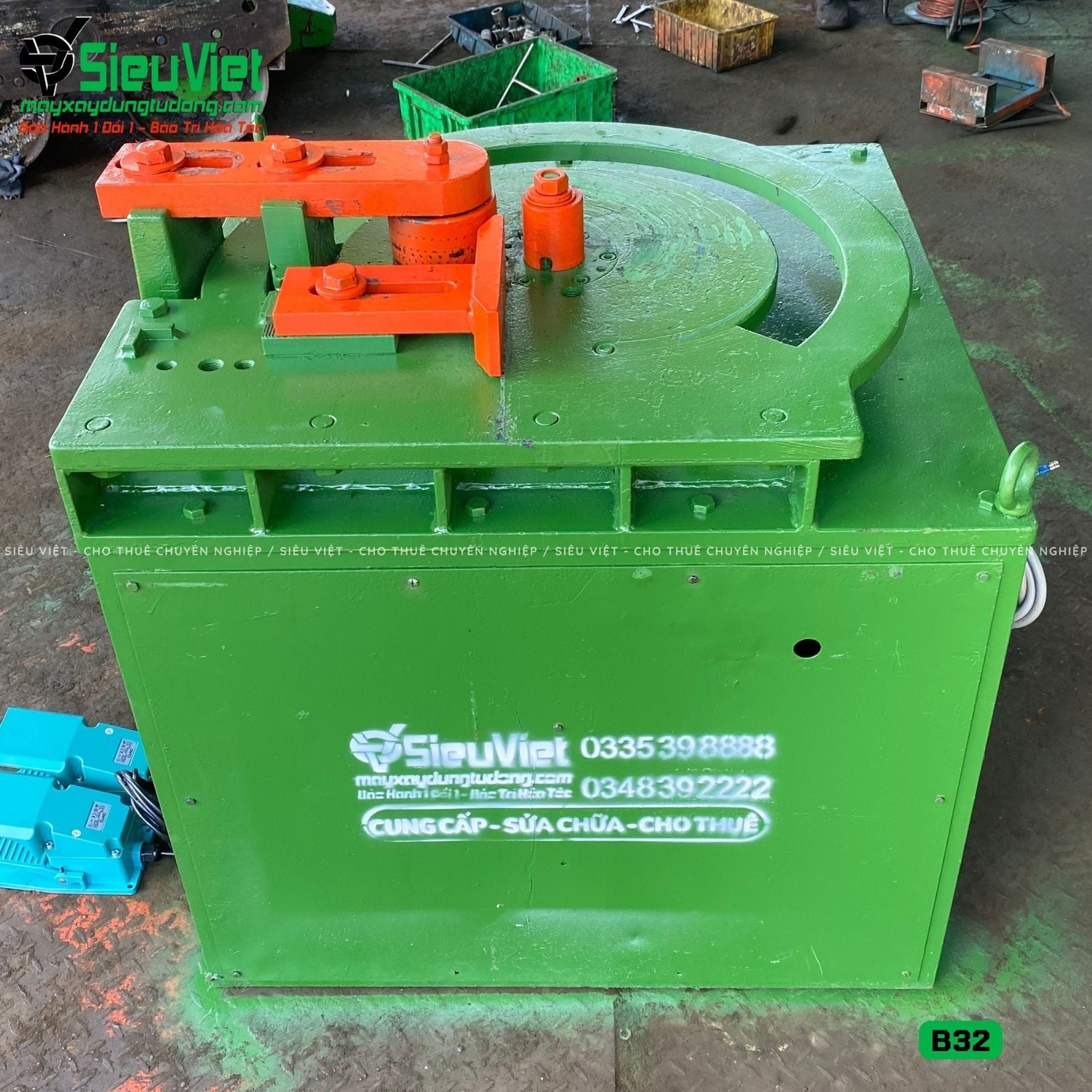(Cũ) Máy uốn sắt B32 - Điện 380V, 3 Pha (Loại 1)