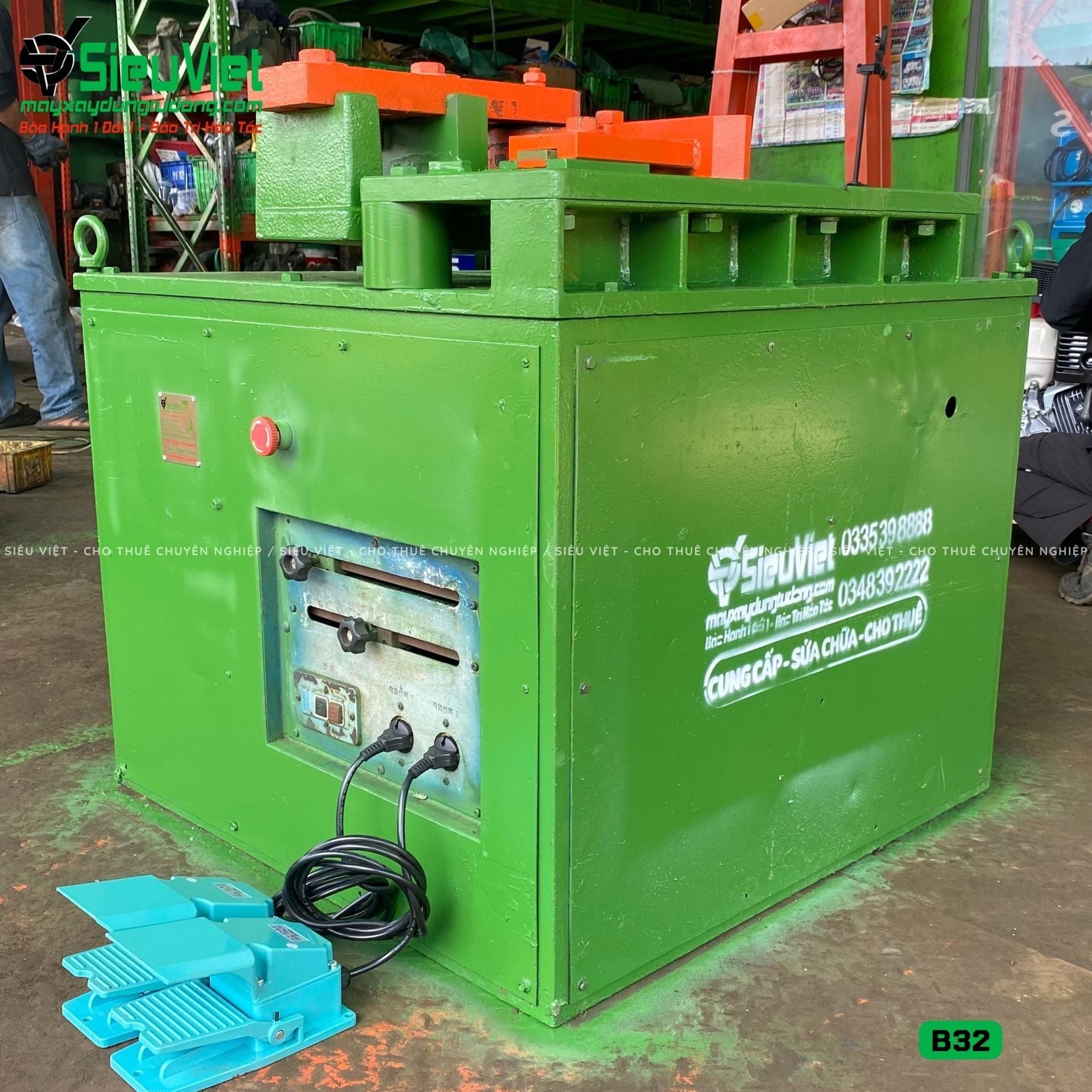 (Cũ) Máy uốn sắt B32 - Điện 380V, 3 Pha (Loại 1)