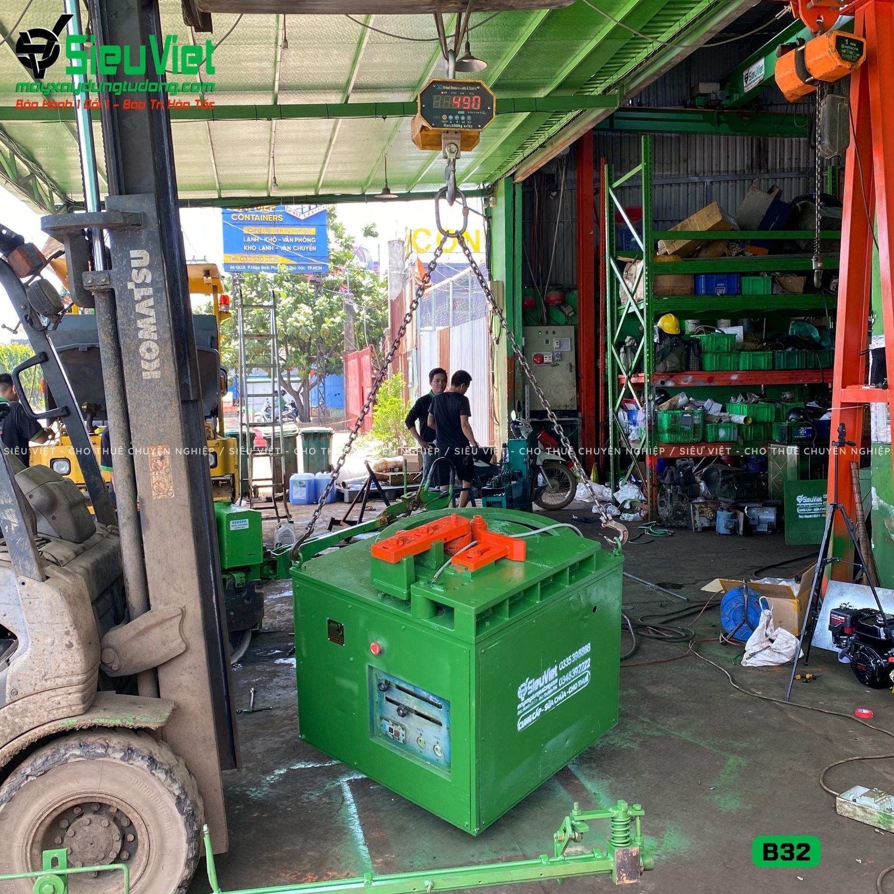 (Cũ) Máy uốn sắt B32 - Điện 380V, 3 Pha (Loại 1)