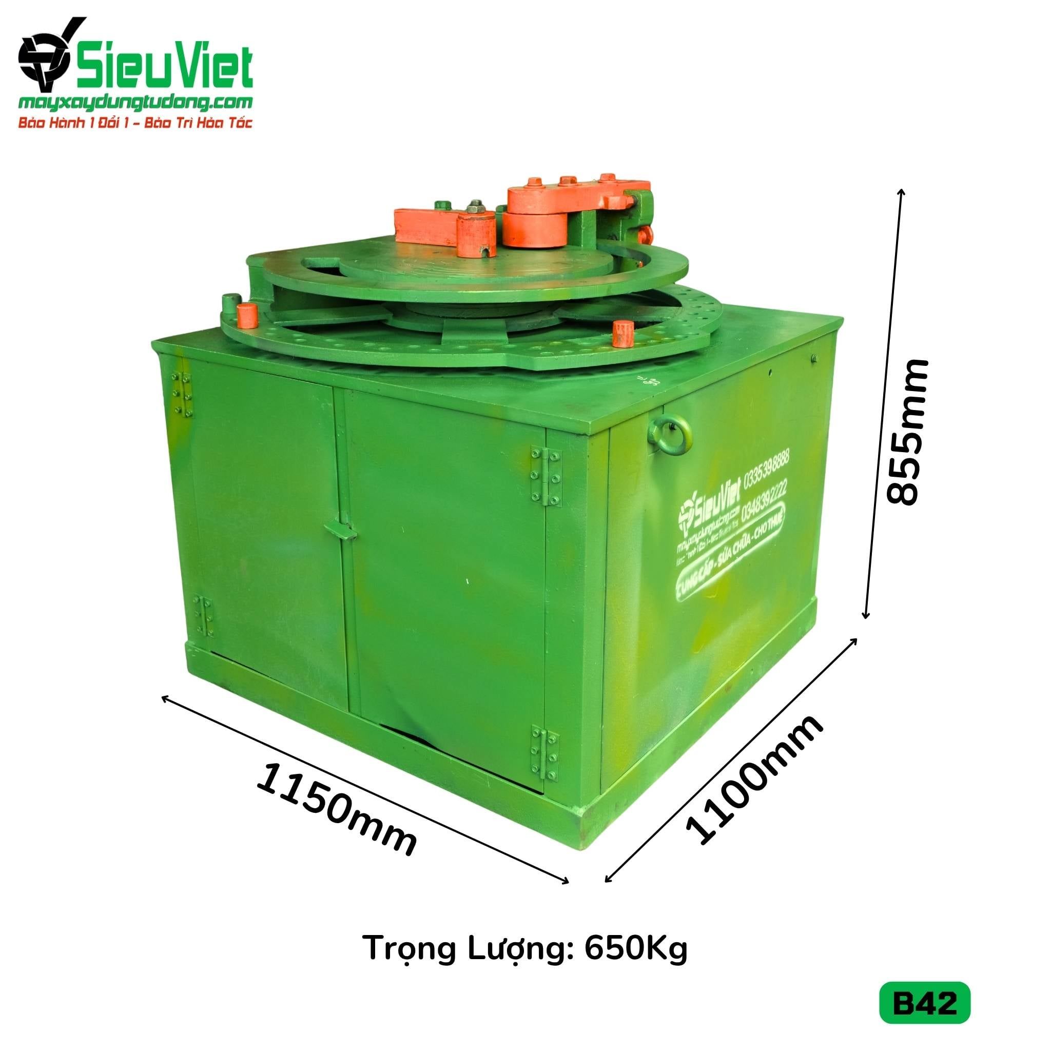 (Cũ) Máy uốn sắt B42 Nhật Bản - Điện 380V, 3 Pha (Loại 1)
