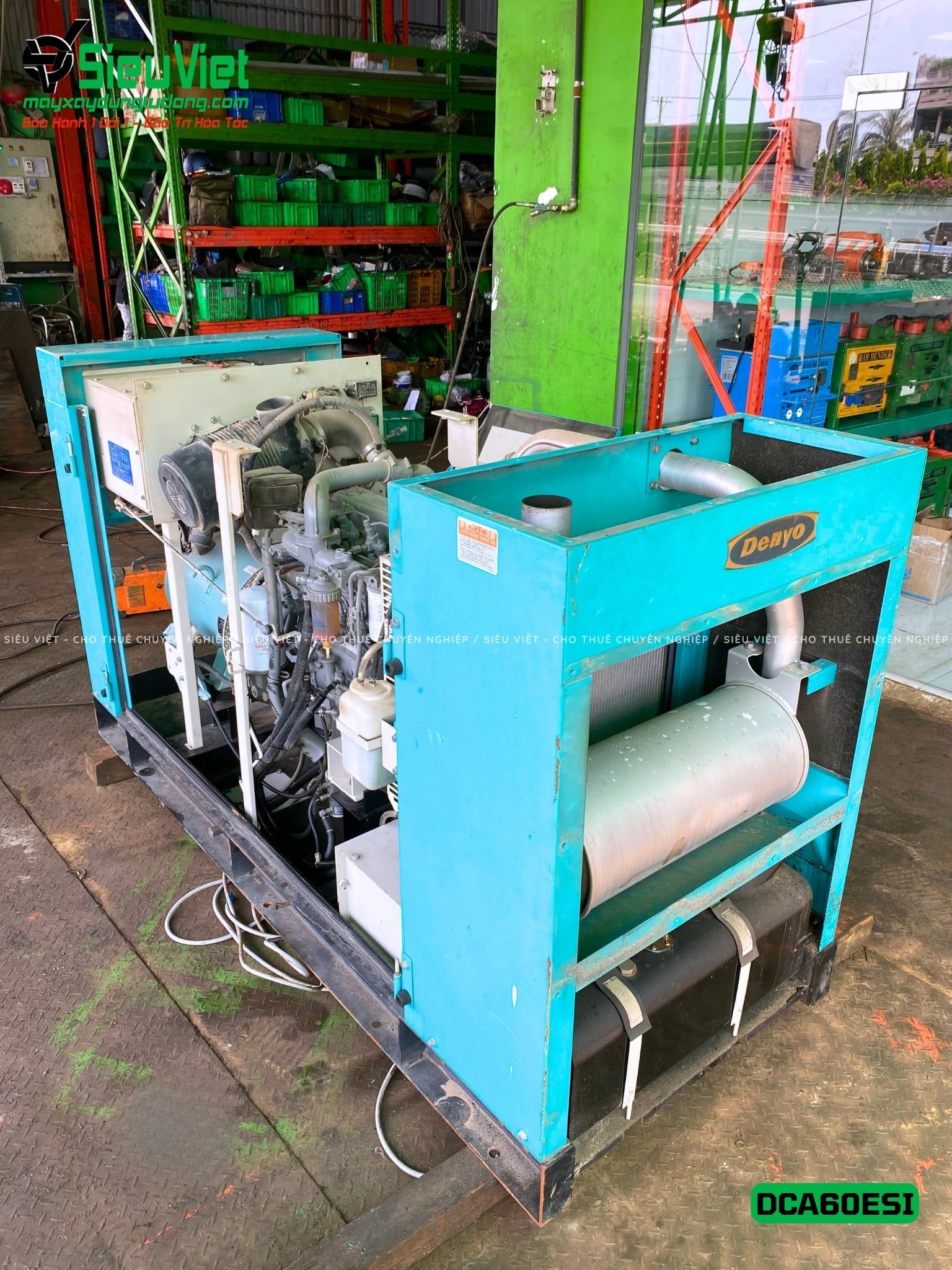 Thuê Ngày Máy phát điện 50kVA DCA60ESI - Động cơ Diesel