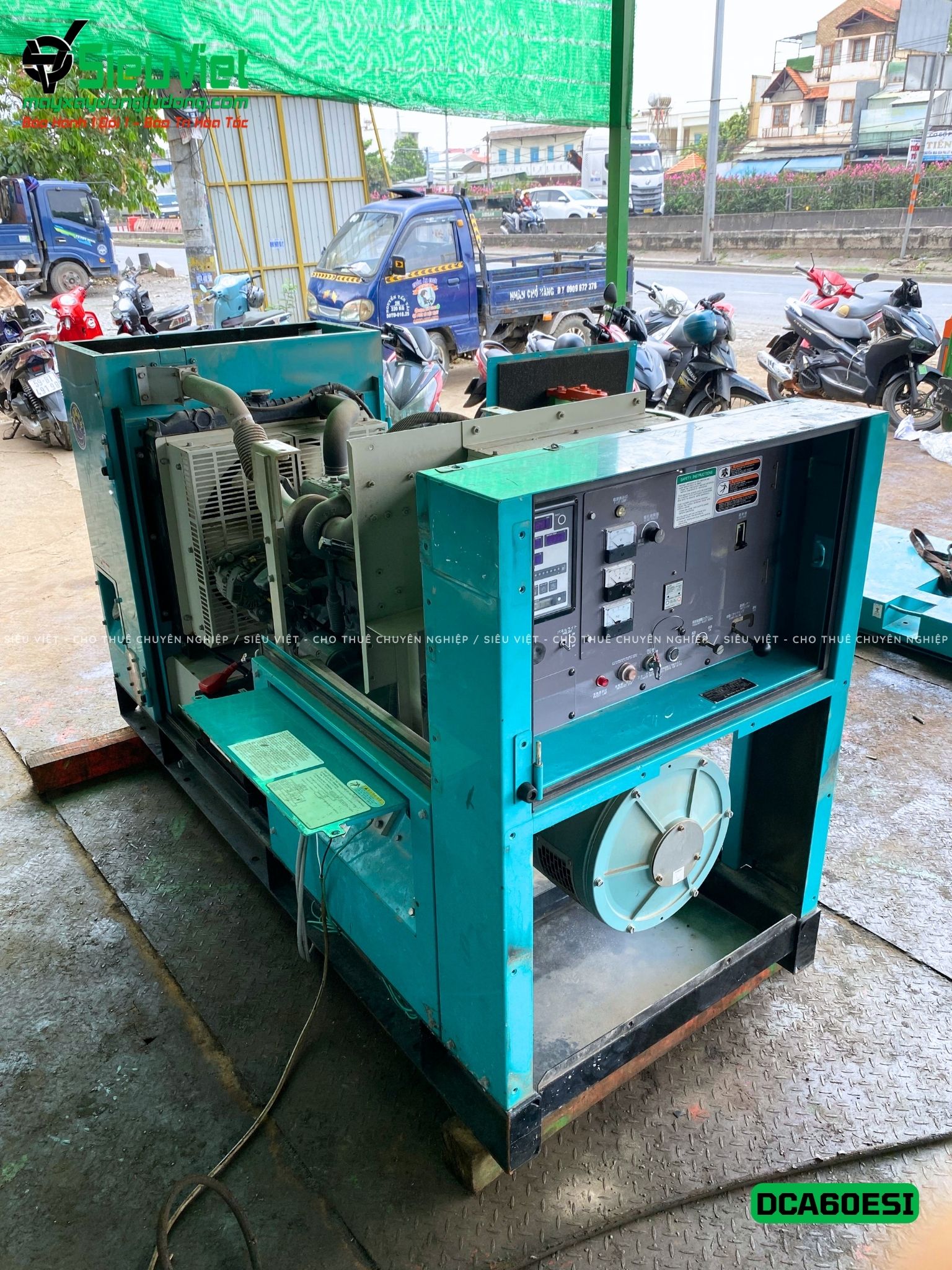 Thuê Ngày Máy phát điện 50kVA DCA60ESI - Động cơ Diesel