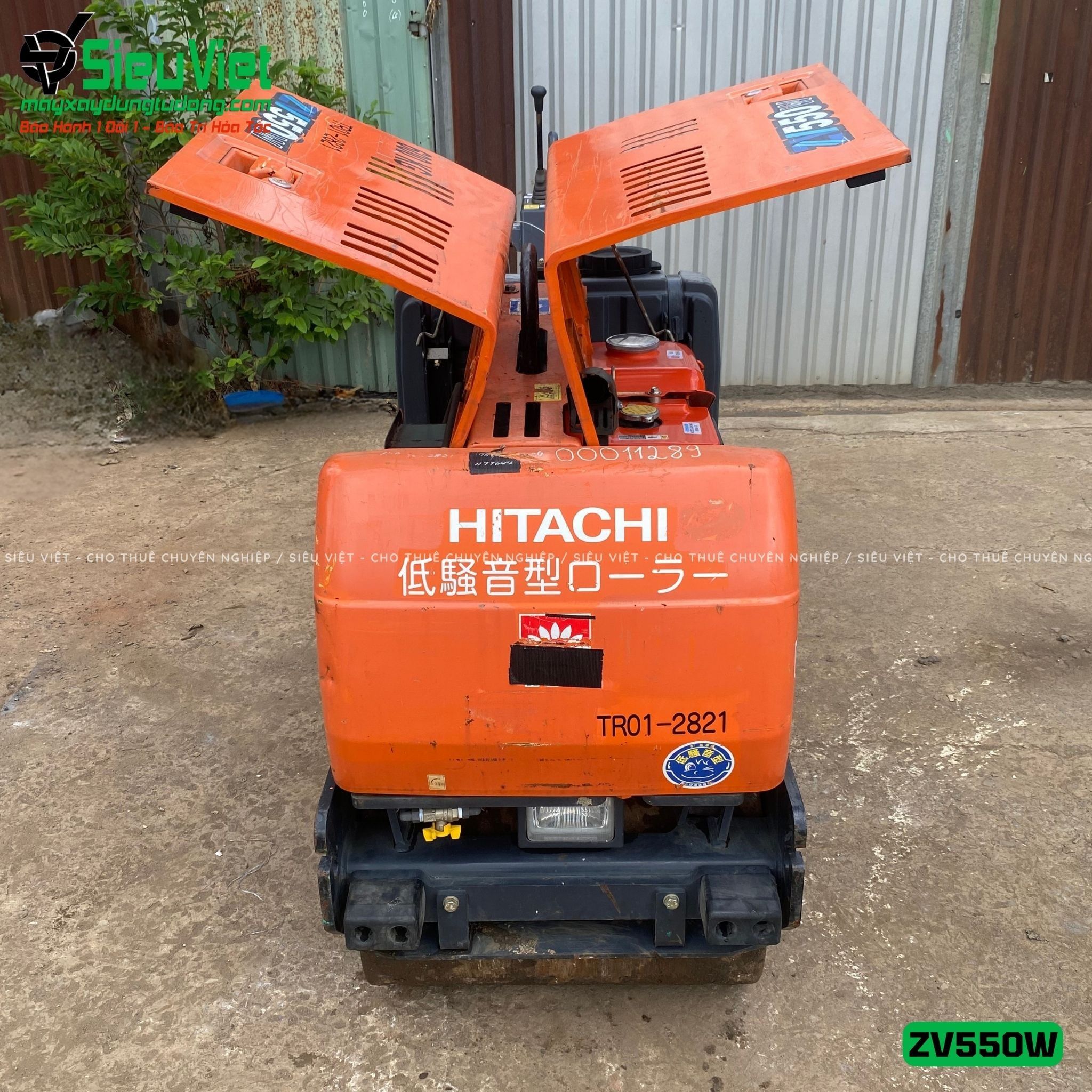 Xe lu rung dắt tay 625Kg Hitachi ZV550W Nhật Bản (11289)