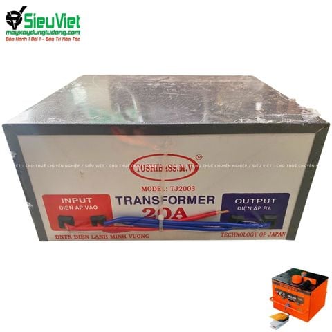 Biến áp INPUT 220V OUTPUT-110V máy uốn sắt 1 pha Nhật Bản