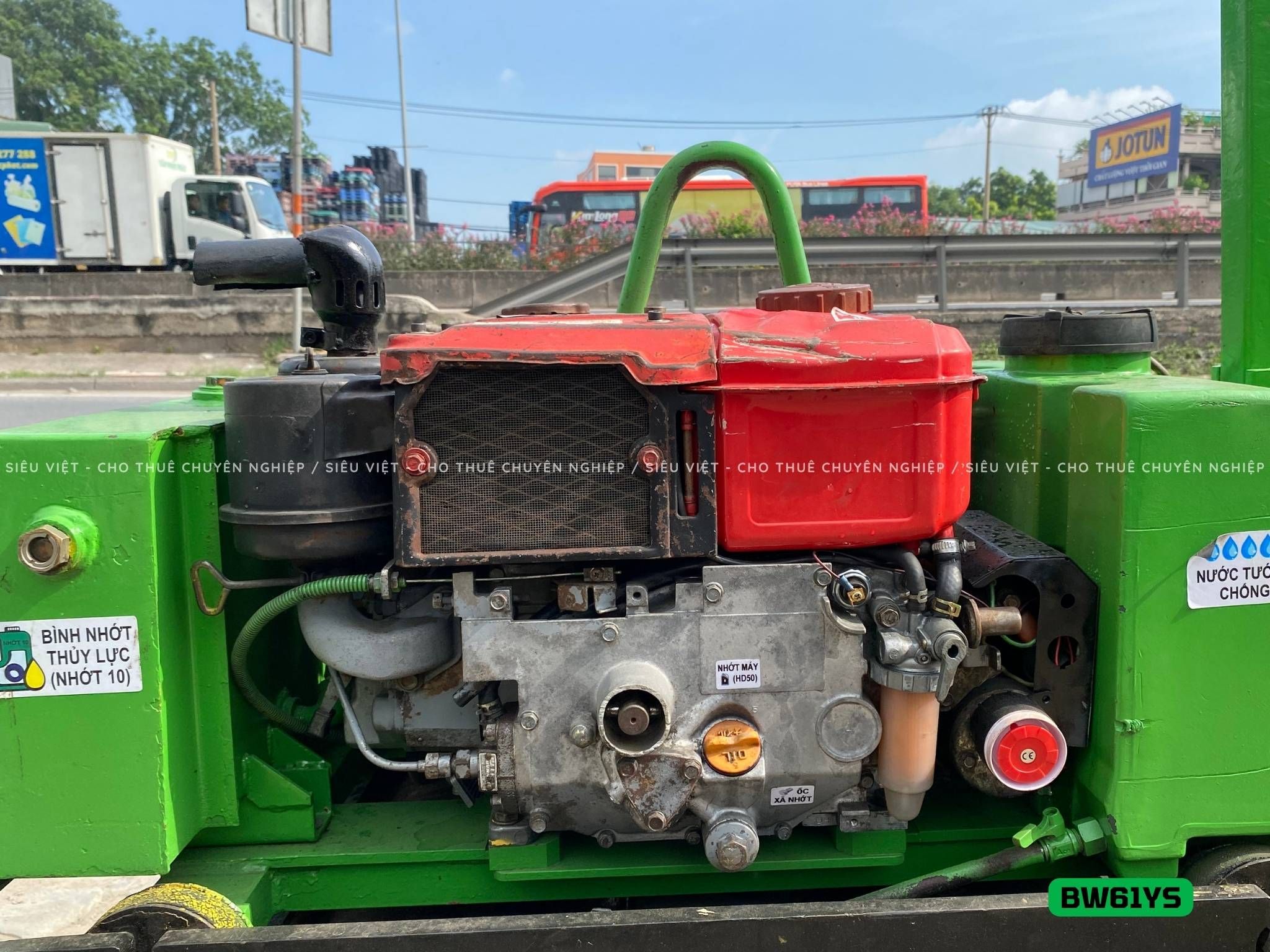 Xe lu rung dắt tay 580Kg Bomag BW61YS Nhật Bản (N61228042)