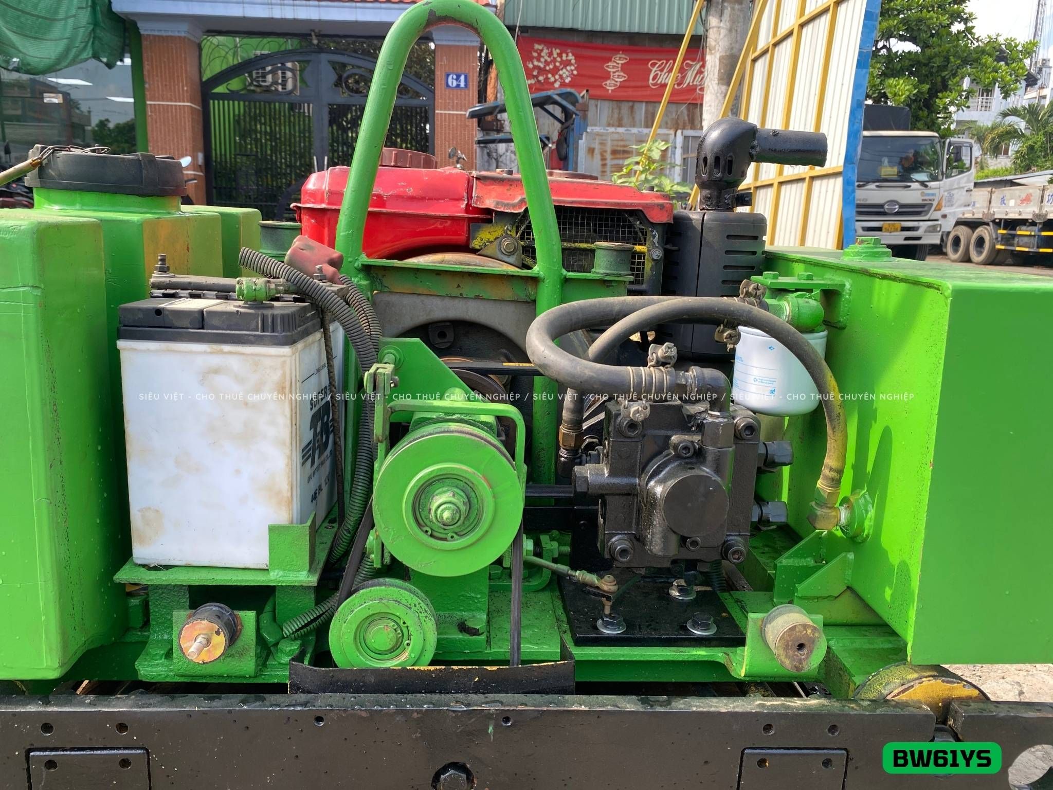 Xe lu rung dắt tay 580Kg Bomag BW61YS Nhật Bản (N61228042)