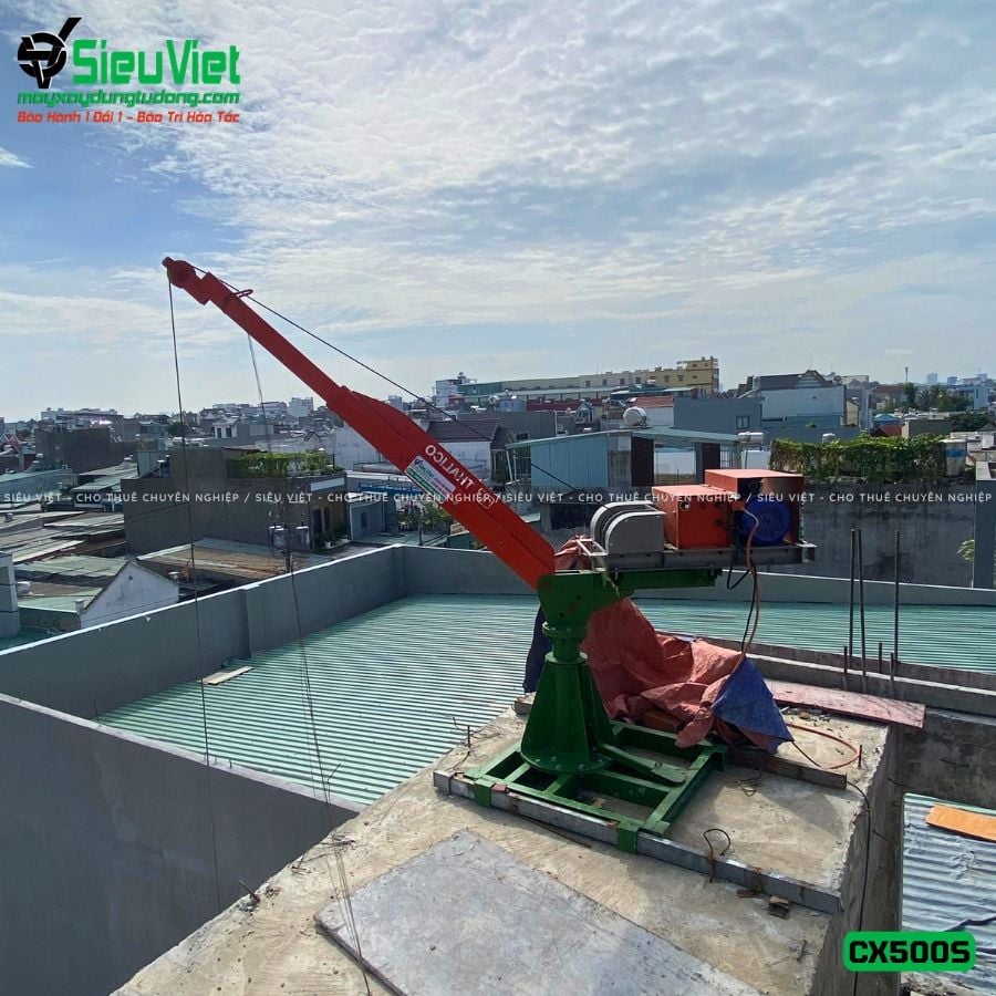 Cẩu xoay 360 độ CX500S - Không động cơ