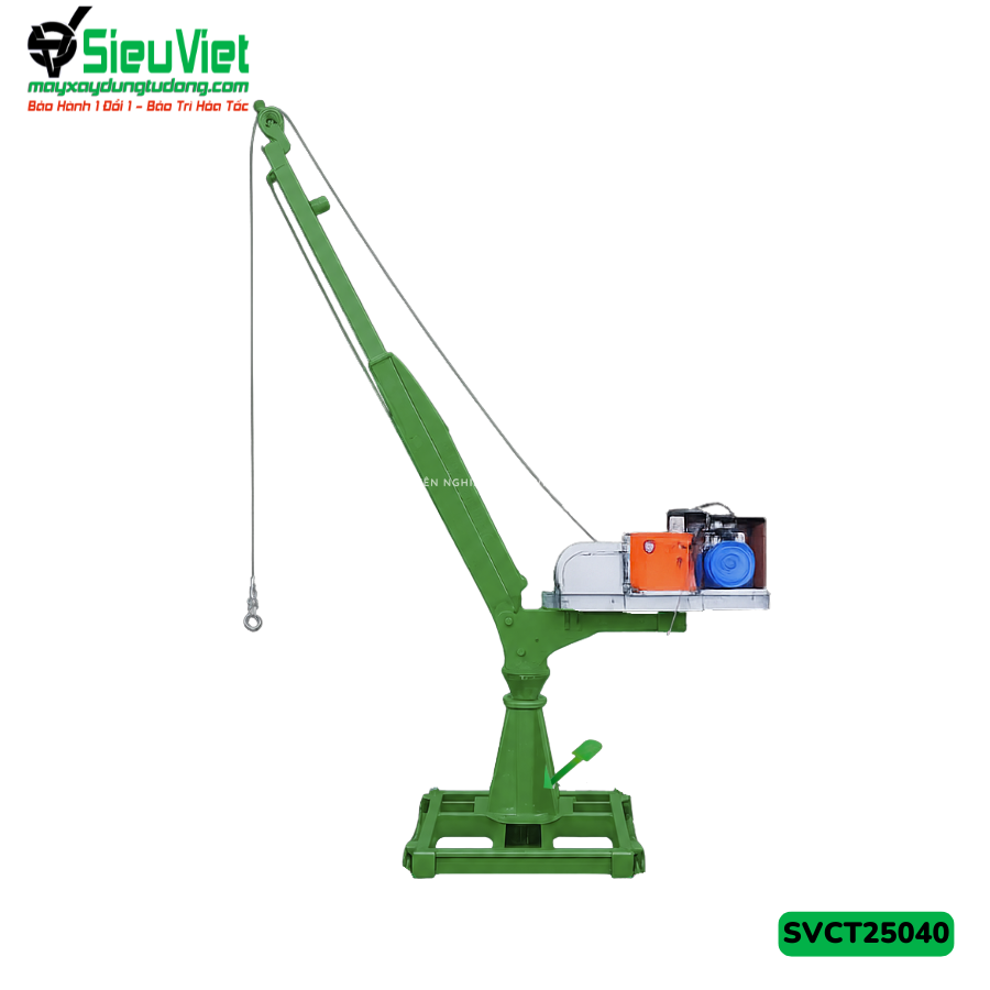 Bộ cẩu xoay tời nhanh biến tần SVCT25040