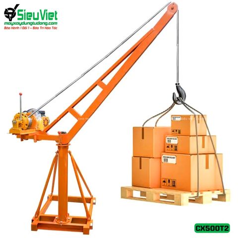 Thuê Tháng Cẩu xoay 360 độ CX500T2