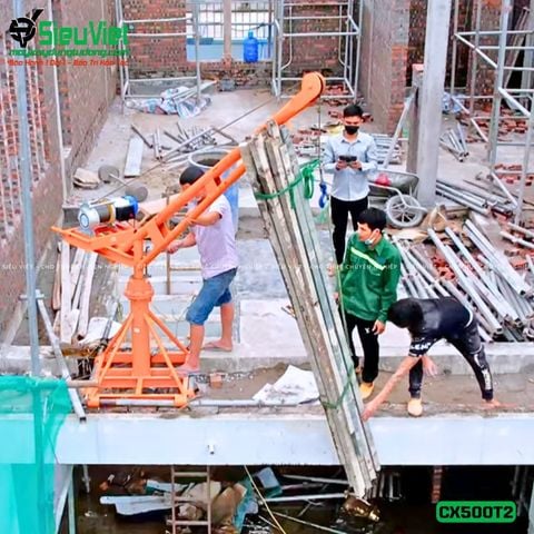 Thuê Tháng Cẩu xoay 360 độ CX500T2