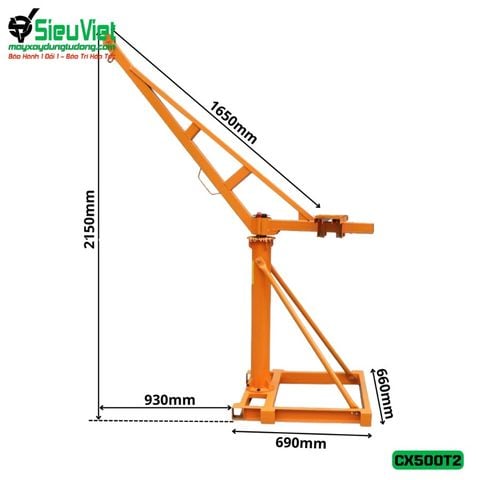 Cẩu xoay 360 độ CX500T2