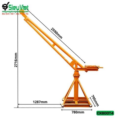 Cẩu xoay 360 độ CX800T4