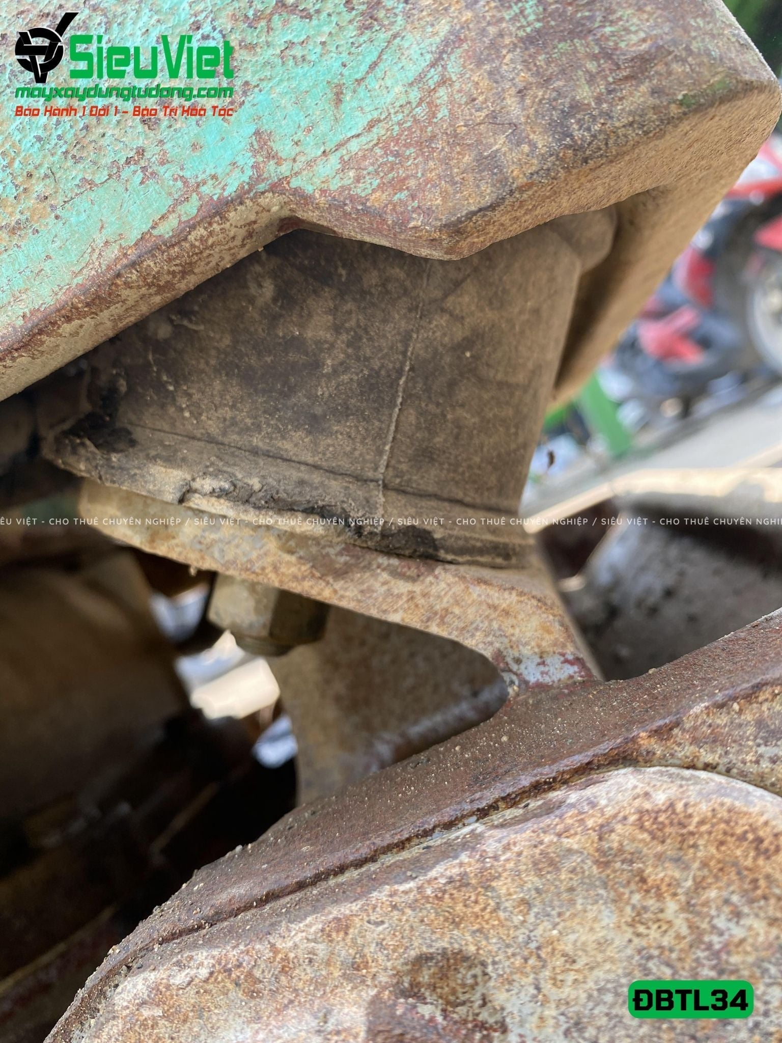 Cũ, Loại 2 - Máy đầm bàn thuỷ lực DBTL34 300-400Kg - Dầu Diesel