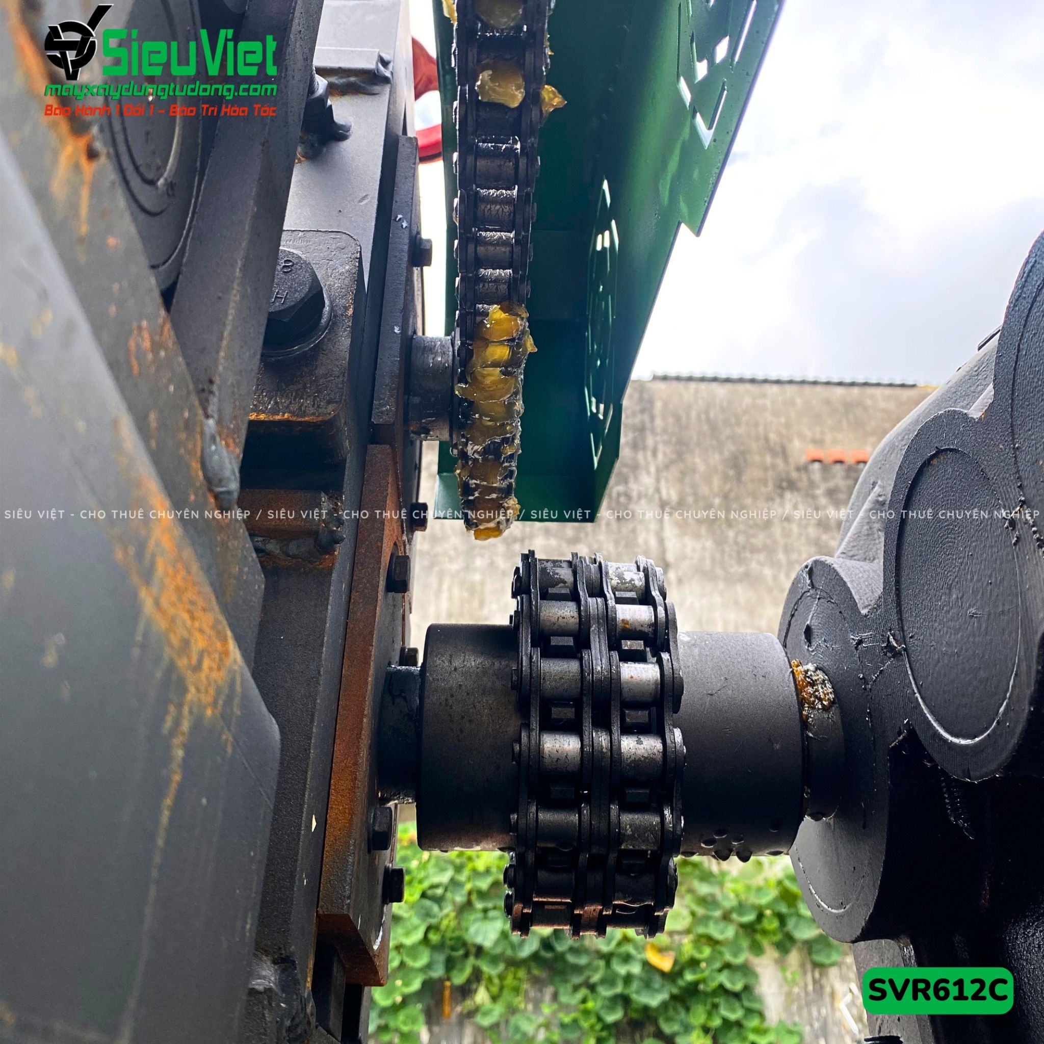 Máy duỗi sắt phế liệu phi 6-12 SVR612C (Điện 380v, 3 Pha)