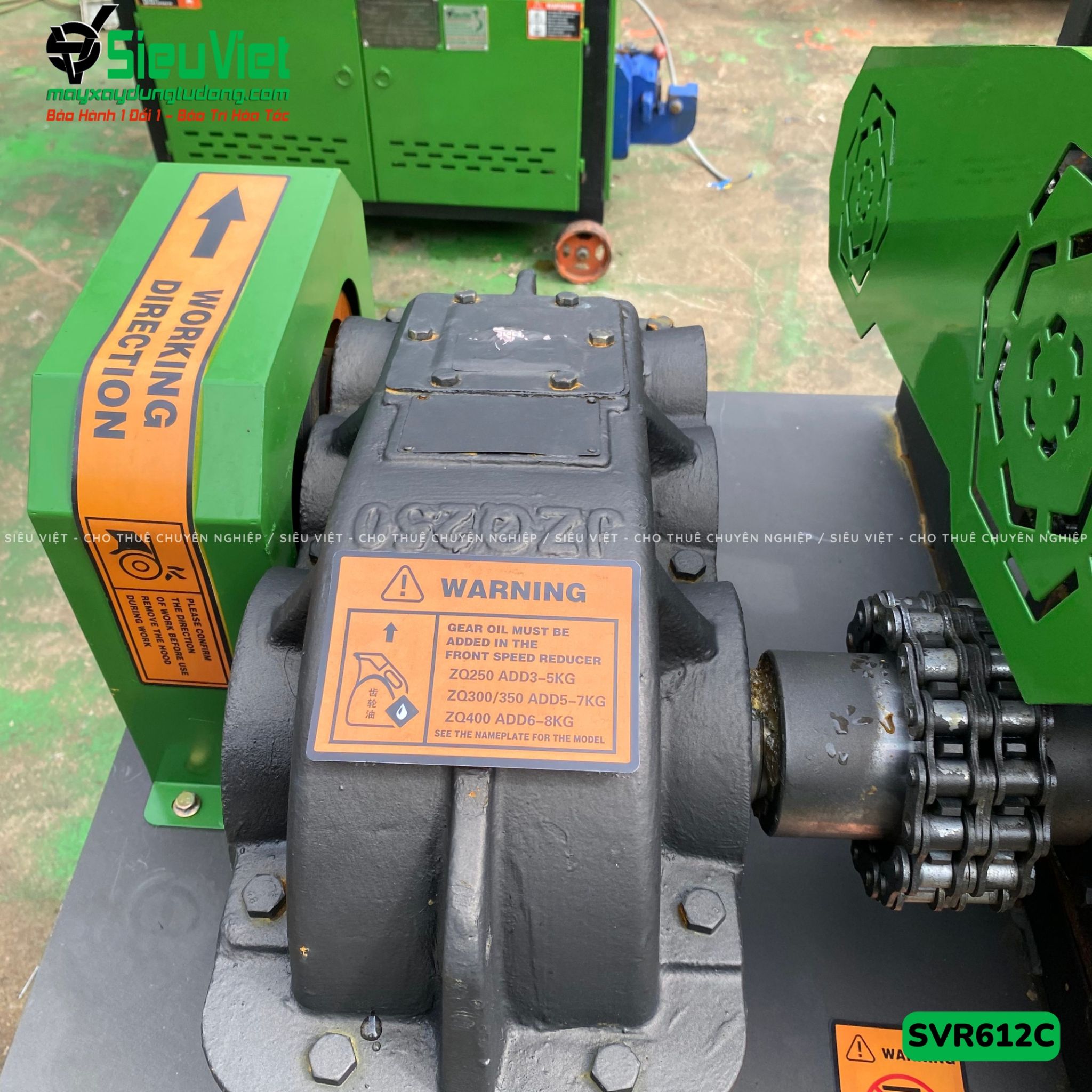 Máy duỗi sắt phế liệu phi 6-12 SVR612C (Điện 380v, 3 Pha)