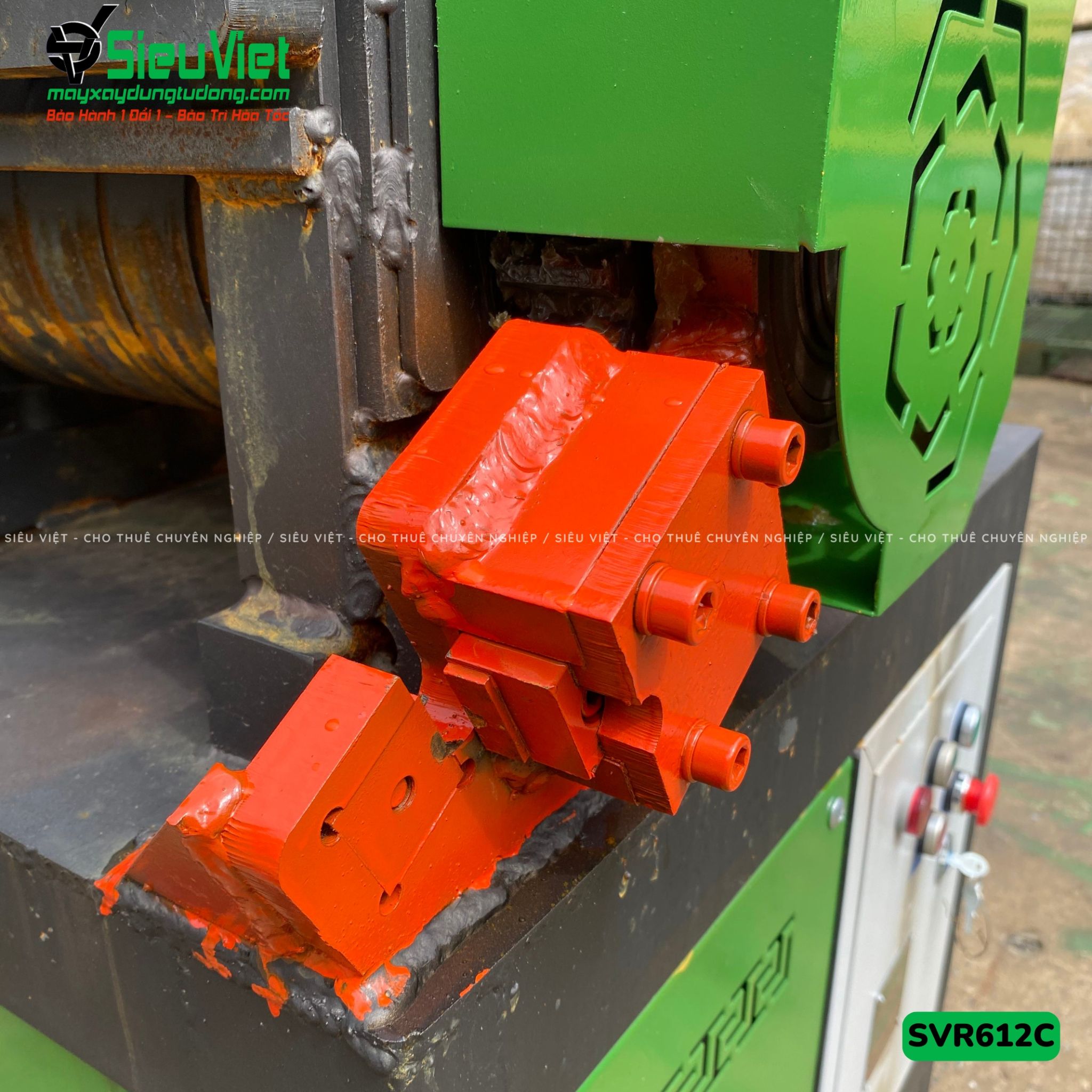 Máy duỗi sắt phế liệu phi 6-12 SVR612C (Điện 380v, 3 Pha)