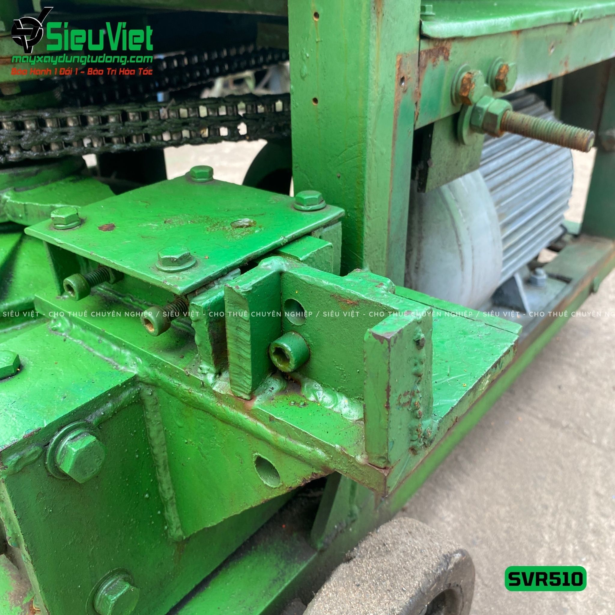 Máy duỗi sắt phế liệu phi 6-10 SVR510 (Điện 380v, 3 Pha)