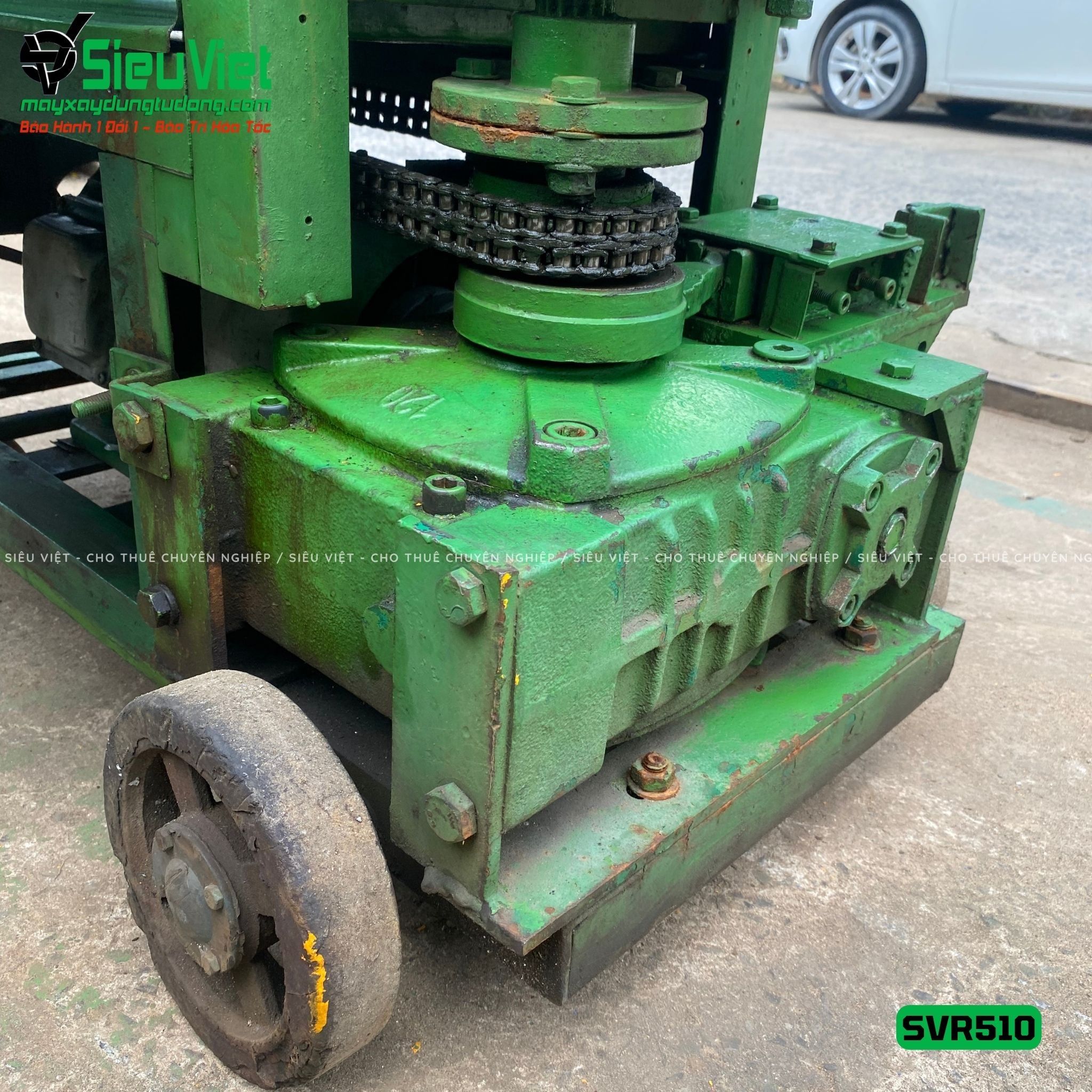 Máy duỗi sắt phế liệu phi 6-10 SVR510 (Điện 380v, 3 Pha)